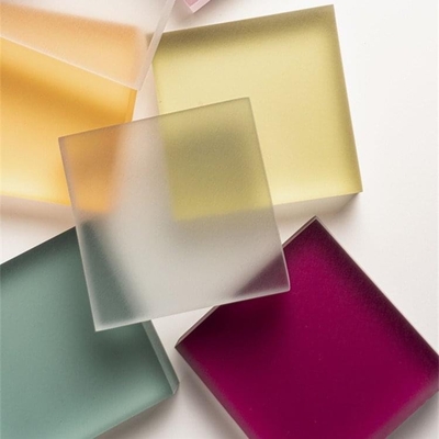 comprar Placa de plástico resistente 2 mm 3 mm amarelo PMMA folha acrílica congelada Acryl Matt online manufacture