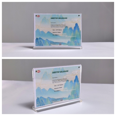 comprar A4 A5 A6 Tamanho T Forma Magnética Acrílico Porta-sinal de Mesa Display para escritório online manufacture