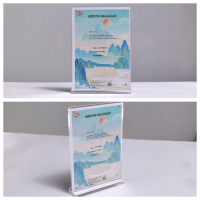 comprar Mesa de menus forte Restaurante limpo 5x7 polegadas T forma Magnético porta-sinal acrílico online manufacture