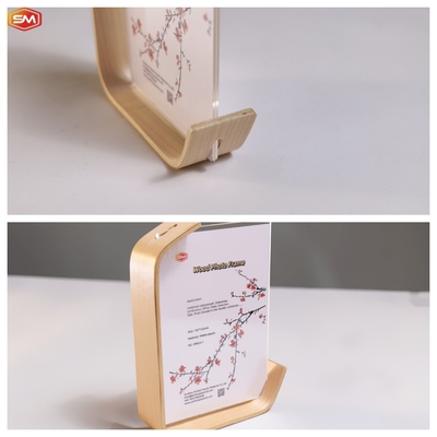 comprar Quadro fotográfico acrílico decorativo em forma de L com tela de flores secas de madeira online manufacture