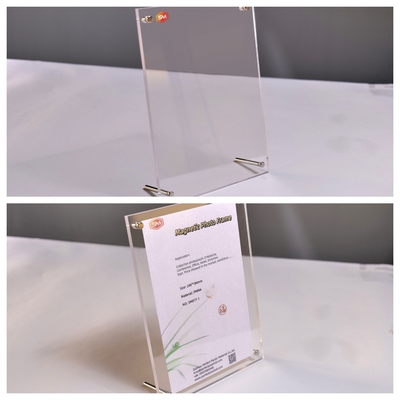 comprar Quadro fotográfico acrílico com suportador de cartão acrílico com patas de parafuso online manufacture