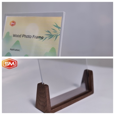 comprar Quadros fotográficos transparentes de plástico Perspex Quadro fotográfico acrílico com base de madeira online manufacture