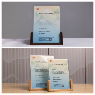 comprar Quadros fotográficos retangulares de acrílico A5 com base de madeira online manufacture