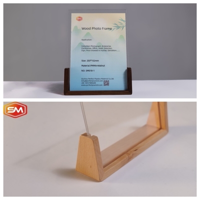 comprar A4 Quadro fotográfico acrílico transparente com base de madeira online manufacture