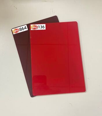 comprar Painel de acrílico fundido castanho-avermelhado espesso de 18mm para construção de expositores de lojas online manufacture