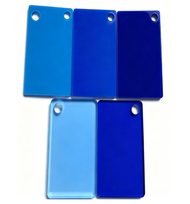 comprar Chapa Acrílica Colorida em Tom Azul Uniforme com Alta Transmissão de Luz e Fácil Fabricação para Iluminação de Palco online manufacture