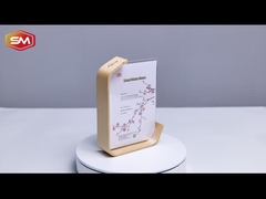 Quadro fotográfico acrílico com base de madeira em L