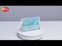 Quadro fotográfico magnético acrílico inclinado de um só lado de alta transparência