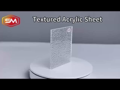 Folha de acrílico com textura de onda de água clara