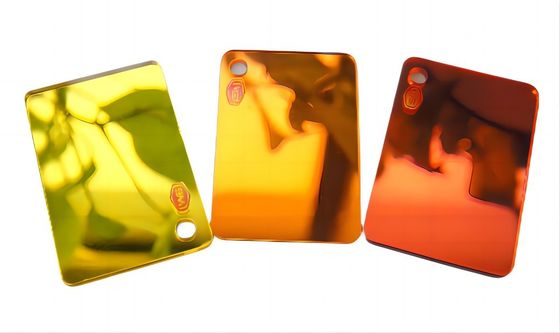 Folha de espelho acrílico Perspex flexível e ecológico cortada ao tamanho Resistente a riscos