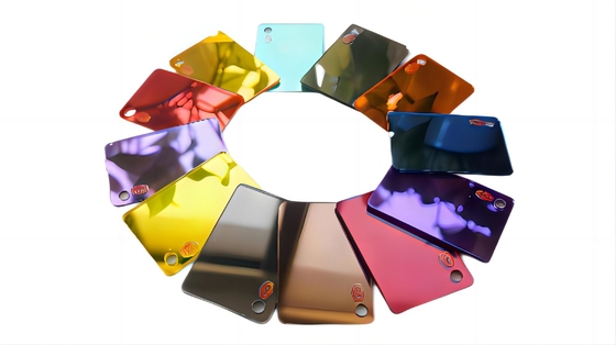 Profissional 0,6 mm-6 mm 100% virgem de ouro Plexiglass espelho folha acrílica