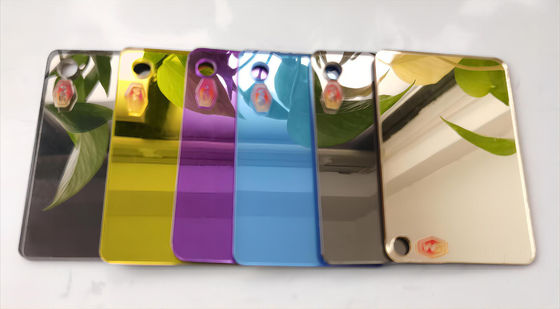 Largo espelho folha de acrílico material acrílico cortado ao tamanho plexiglás com alta qualidade