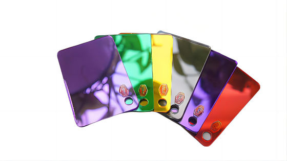 Corte a laser PMMA 1220*2440mm Folha de espelho de dois lados com folha de acrílico auto-aderente