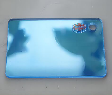 Folha de acrílico espelho de adesivos de prata colorida extrudida com alta reflexão para decoração residencial