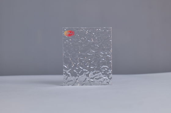 Folha de acrílico texturizada de tamanho personalizado leve e durável para os requisitos do cliente