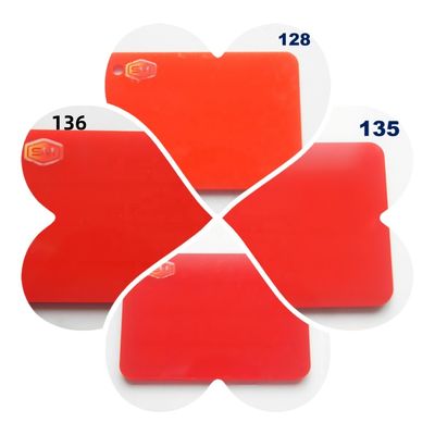 Folhas de acrílico de cores translúcidas duráveis personalizadas para máquina de gravura a laser