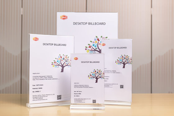 Porta-seixos acrílicos de forma vertical tipo T para tabuleiro de menus com melhor preço