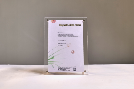 Quadro fotográfico acrílico claro 4x6 tamanho com quadro fotográfico de vidro para mesa
