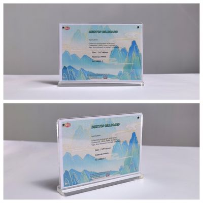 A4 A5 A6 Tamanho T Forma Magnética Acrílico Porta-sinal de Mesa Display para escritório