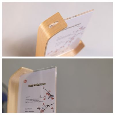 Quadro de fotografia acrílico com base de madeira