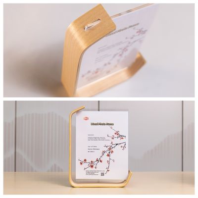 Quadro fotográfico acrílico de madeira para escritório de quarto