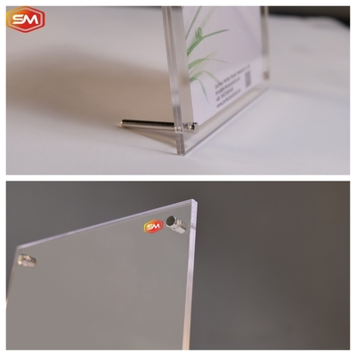 Quadro fotográfico de tela acrílica transparente personalizado com suporte de parafuso de aço