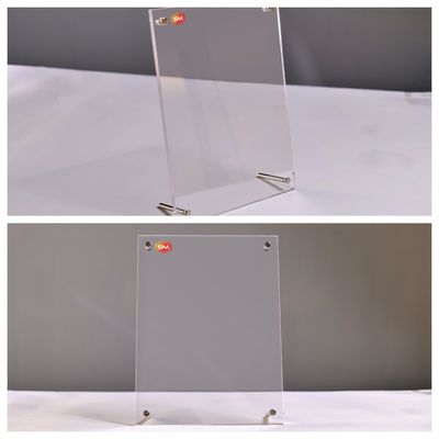 Conjunto por atacado 8x10 polegadas quadro fotográfico acrílico com tela de plástico