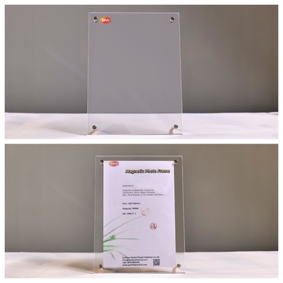 Quadrado presente de dois lados espessura personalizada quadro fotográfico acrílico com suporte