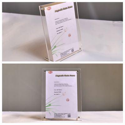 A6 Quadro fotográfico acrílico transparente com quadro fotográfico de mesa