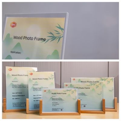 Quadro acrílico personalizado com base de madeira real, visualização fotográfica de clareza SM017