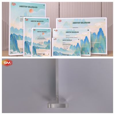 Display de carta de conferência de cartão de escritório para varejo