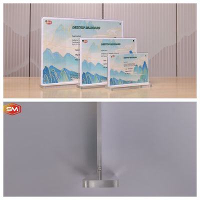 Plexiglás transparente A4 A5 Papel para venda Publicidade Impressão Decoração