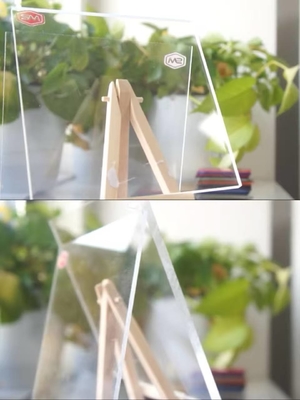 Folha de acrílico fundido transparente de 5 mm para exibição de fotos