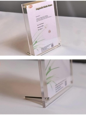 Parafusos de apoio transparentes Acrílico Quadros de imagem Acrílico Quadro fotográfico de cubo Acrílico Bloco fotográfico