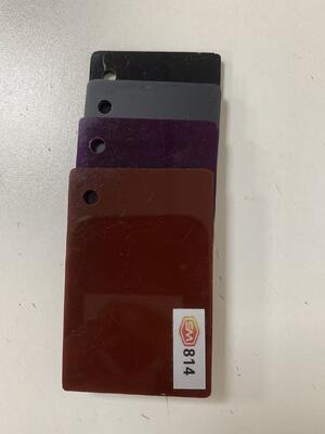 Chapa de acrílico fundido colorido de alta transparência de 25 mm com superfície resistente a riscos