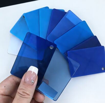 Folha de acrílico azul resistente ao desgaste de 20 mm para tanques de aquário e água do mar