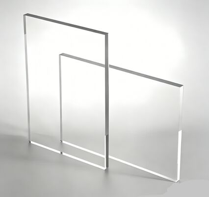 Folha de acrílico transparente de espessura múltipla cortada ao tamanho