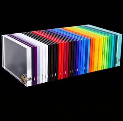 Folha de acrílico transparente colorida de tamanho personalizado 3-6mm Fornecedor por atacado