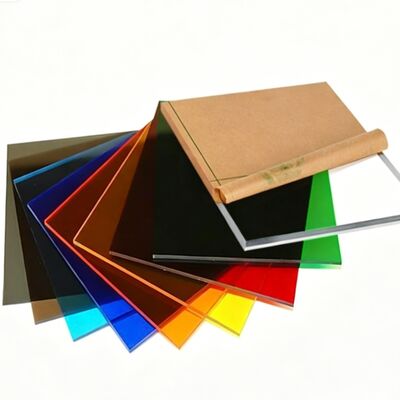 Chapa Acrílica Colorida Transparente Durável, Placa Acrílica de PMMA no Atacado