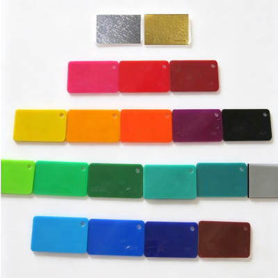 Folha de acrílico colorido resistente ao tempo Folhas de acrílico PMMA de fundição personalizada