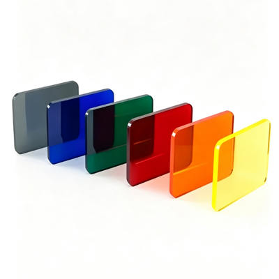 Chapa Acrílica Transparente Resistente aos Raios UV com Cores Personalizáveis e Alta Transmitância de Luz para Exibição Interna e Externa