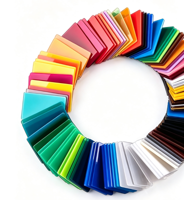 Chapa Acrílica Colorida de Tom Opaco Uniforme com Excelente Desempenho de Processamento Fino e Planicidade Superior da Superfície para Caixa de Luz