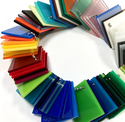 Chapa de Acrílico Colorido Premium com Cores Personalizadas, Alta Transmissão de Luz e Resistente a Riscos para Sinalização e Displays