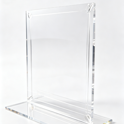 Folha de acrílico transparente e rígida de 5 mm Painel antiamarelamento de PMMA para exposições de museu